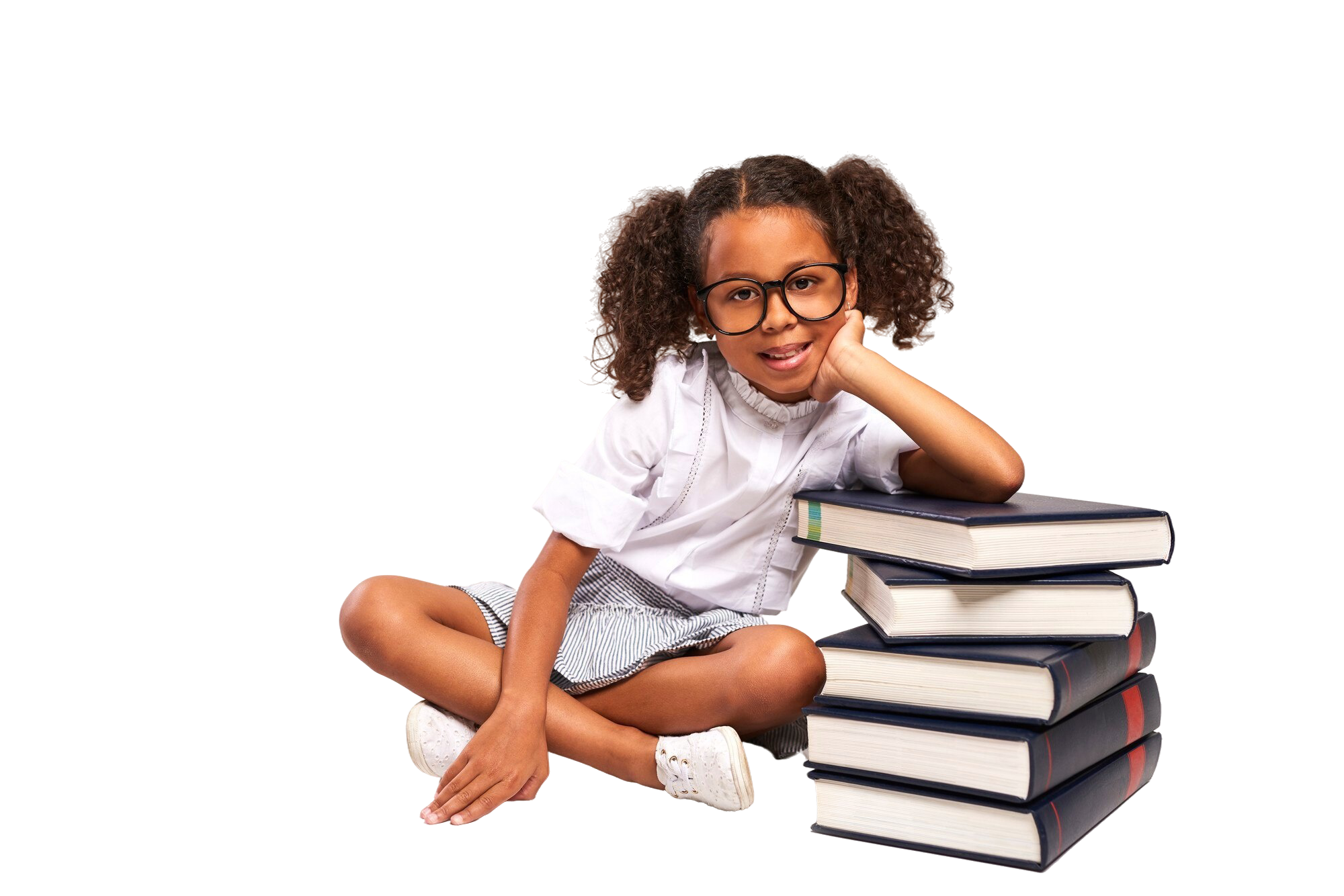 Student carrying books
